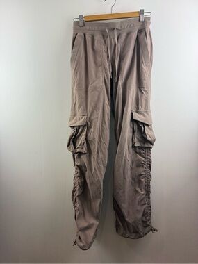 Lululemon Lab Cinchable Ruched Cargo Pants Taupe Brown Size 8